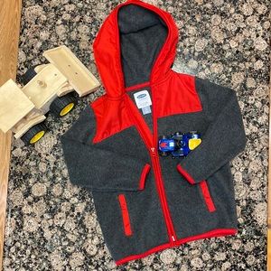 Old Navy fleece and nylon zippered hoodie
